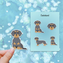 Load image into Gallery viewer, Dachshund (wirecoat) Vinyl Sticker Set