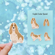 Load image into Gallery viewer, English Cocker Spaniel Vinyl Sticker Set