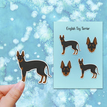 Load image into Gallery viewer, English Toy Terrier Vinyl Sticker Set