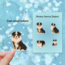 Load image into Gallery viewer, Miniature American Shepherd Vinyl Sticker Set