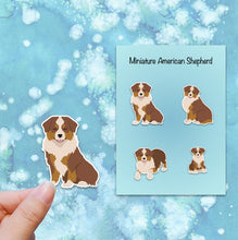 Load image into Gallery viewer, Miniature American Shepherd Vinyl Sticker Set