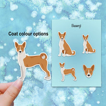 Load image into Gallery viewer, Basenji Vinyl Sticker Set