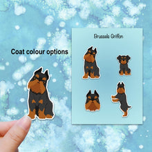 Load image into Gallery viewer, Brussels Griffon (cropped) Vinyl Sticker Set