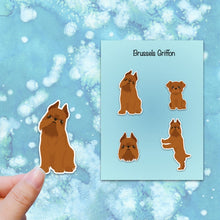 Load image into Gallery viewer, Brussels Griffon (cropped) Vinyl Sticker Set
