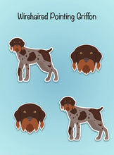 Load image into Gallery viewer, Wirehaired Pointing Griffon Vinyl Stickers