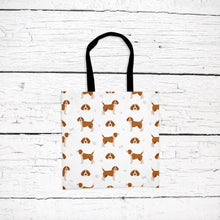 Load image into Gallery viewer, Beagle pattern tote bag