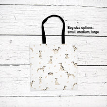 Load image into Gallery viewer, Dalmatian pattern tote bag