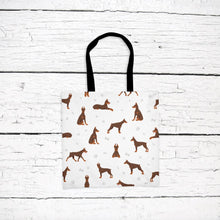 Load image into Gallery viewer, Doberman Pinscher pattern tote bag