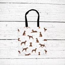 Load image into Gallery viewer, Doberman Pinscher pattern tote bag