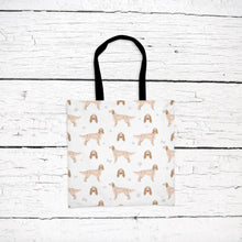 Load image into Gallery viewer, English Setter pattern tote bag