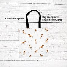 Load image into Gallery viewer, Smooth Fox Terrier pattern tote bag