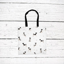 Load image into Gallery viewer, Smooth Fox Terrier pattern tote bag