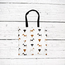 Load image into Gallery viewer, Smooth Fox Terrier pattern tote bag