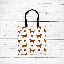 Load image into Gallery viewer, Golden Retriever pattern tote bag