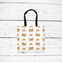 Load image into Gallery viewer, Pekingese pattern tote bag