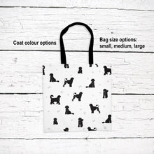 Load image into Gallery viewer, Portuguese Water Dog pattern tote bag
