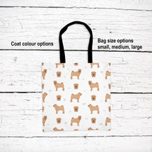 Load image into Gallery viewer, Shar Pei pattern tote bag