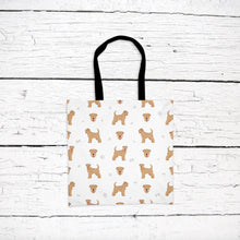 Load image into Gallery viewer, Soft-coated Wheaten Terrier pattern tote bag