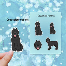 Load image into Gallery viewer, Bouvier des Flandres (cropped and docked) Vinyl Sticker Set