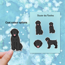 Load image into Gallery viewer, Bouvier des Flandres (docked) Vinyl Sticker Set