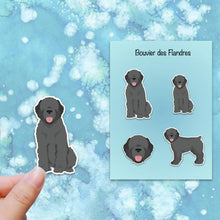 Load image into Gallery viewer, Bouvier des Flandres (docked) Vinyl Sticker Set