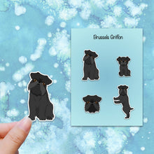 Load image into Gallery viewer, Brussels Griffon Vinyl Sticker Set