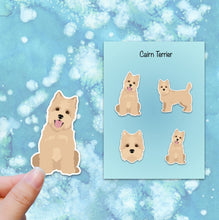 Load image into Gallery viewer, Cairn Terrier Vinyl Stickers Set