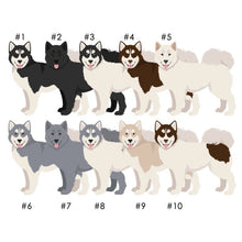 Load image into Gallery viewer, Canadian Inuit Dog Vinyl Sticker Set