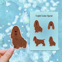 Load image into Gallery viewer, English Cocker Spaniel Vinyl Sticker Set