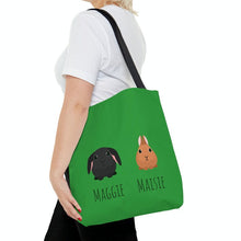 Load image into Gallery viewer, Rabbit Lover's Tote Bag personalized