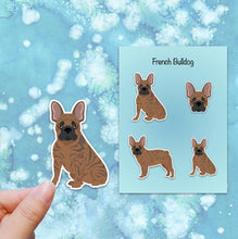 Load image into Gallery viewer, French Bulldog Vinyl Sticker Set