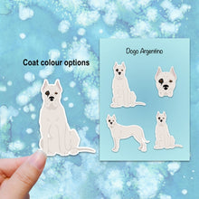 Load image into Gallery viewer, Dogo Argentino (cropped ears) Vinyl Sticker Set