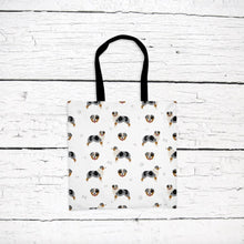 Load image into Gallery viewer, Australian Shepherd pattern tote bag