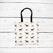 Load image into Gallery viewer, Beagle pattern tote bag