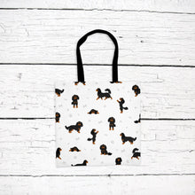 Load image into Gallery viewer, Cavalier King Charles Spaniel pattern tote bag