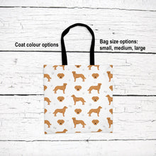 Load image into Gallery viewer, Chesapeake Bay Retriever pattern tote bag