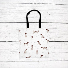 Load image into Gallery viewer, German Shorthaired Pointer pattern tote bag