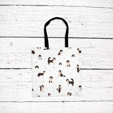 Load image into Gallery viewer, Labradoodle pattern tote bag