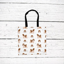 Load image into Gallery viewer, Lhasa Apso pattern tote bag