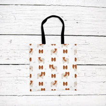 Load image into Gallery viewer, Papillon pattern tote bag