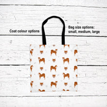 Load image into Gallery viewer, Shiba Inu pattern tote bag