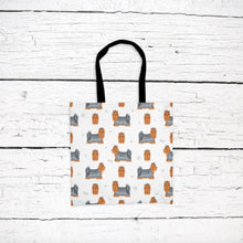 Load image into Gallery viewer, Yorkshire Terrier pattern tote bag
