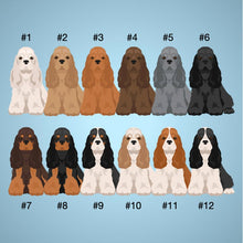 Load image into Gallery viewer, American Cocker Spaniel tote bag personalized