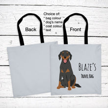 Load image into Gallery viewer, American Foxhound tote bag personalized