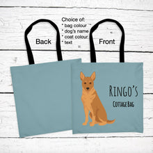 Load image into Gallery viewer, Canaan Dog tote bag personalized