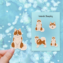 Load image into Gallery viewer, Icelandic Sheepdog Vinyl Sticker Set