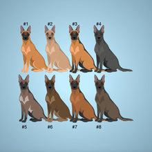 Load image into Gallery viewer, Belgian Malinois tote bag personalized