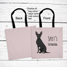 Load image into Gallery viewer, Toy Manchester Terrier tote bag personalized