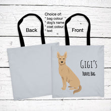 Load image into Gallery viewer, Carolina Dog tote bag personalized