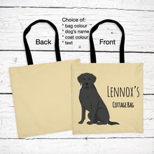Load image into Gallery viewer, Labrador Retriever tote bag personalized